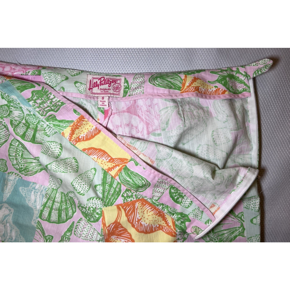 LILLY PULITZER (8) WHAT THE SHELL Patchwork-Capris-RESORTWEAR-Y2K-Classic-Luxury - Picture 8 of 14
